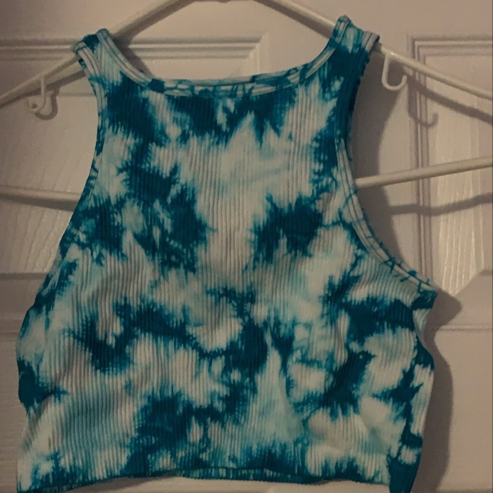tie Die cropped tank